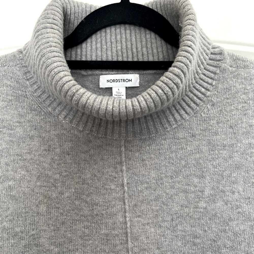 Nordstrom’s turtleneck heather grey sweater